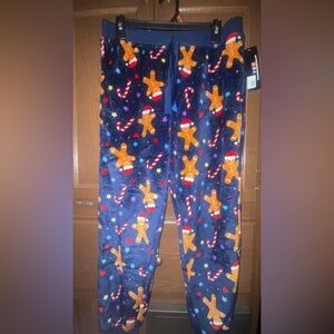 Festive Gingerbread and Candy Cane Pajama Pants